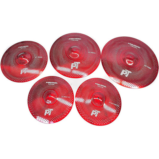 PLAYTECH Reduce Volume Cymbal Set PLQ Reduce Volume Cymbal Red Cymbal Set