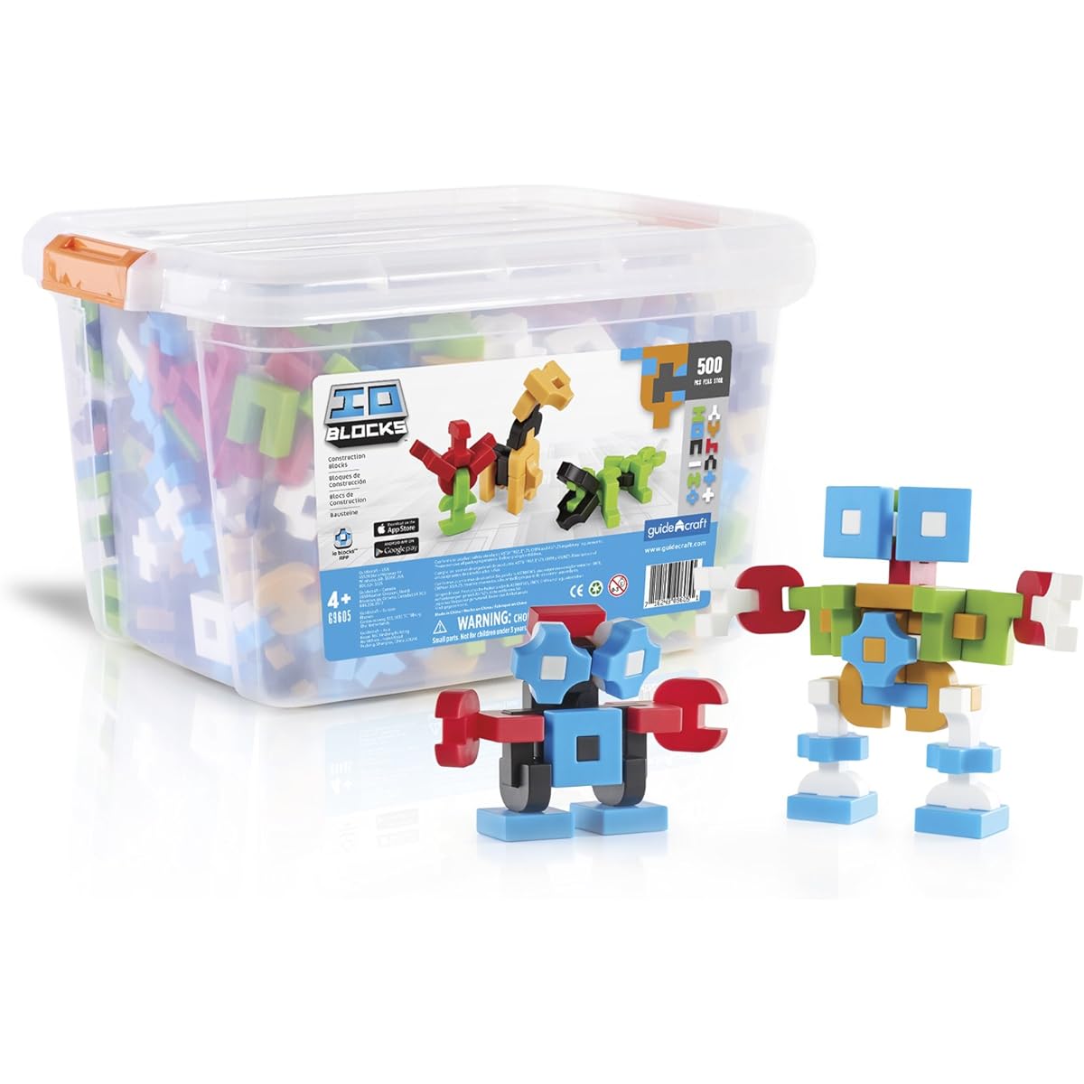 Guidecraft IO Blocks G9605 500 pc Educational Set Building Kit