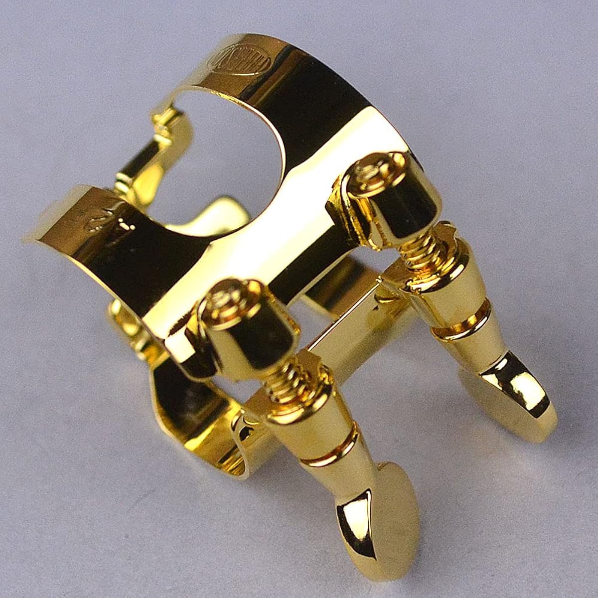 HARRISON Alto Saxophone Ligature A2GP for Standard Rubber Size, Gold Plated Finish