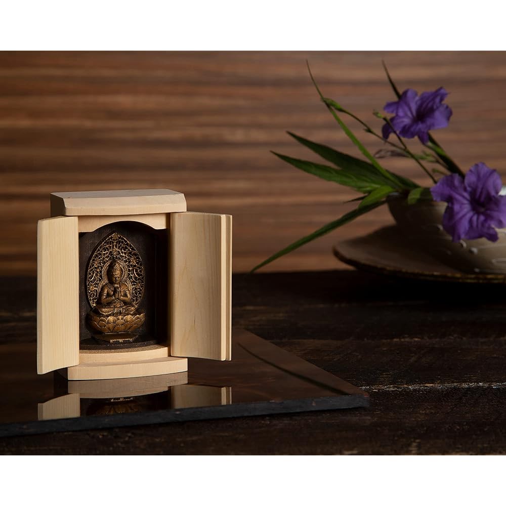 Zeku Seishi Bodhisattva Buddha statue with Zushi (golden antique finish) Teikakuzan Jujuin prayer _ Born in the year of the horse Zodiac amulet main image Zodiac (T00254-E