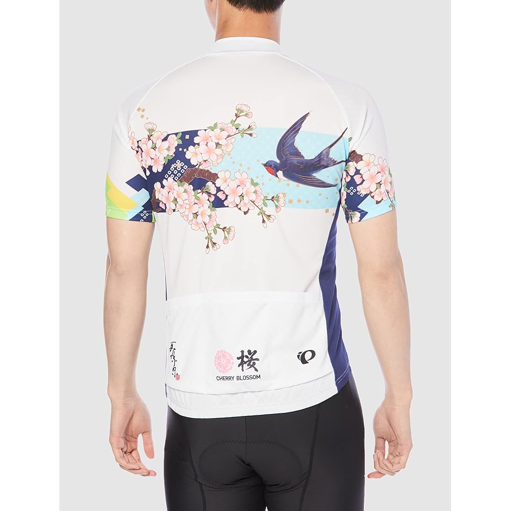 [Pearl Izumi] Shirt S621-B Print Jersey Cherry Blossom and Swallow Men's