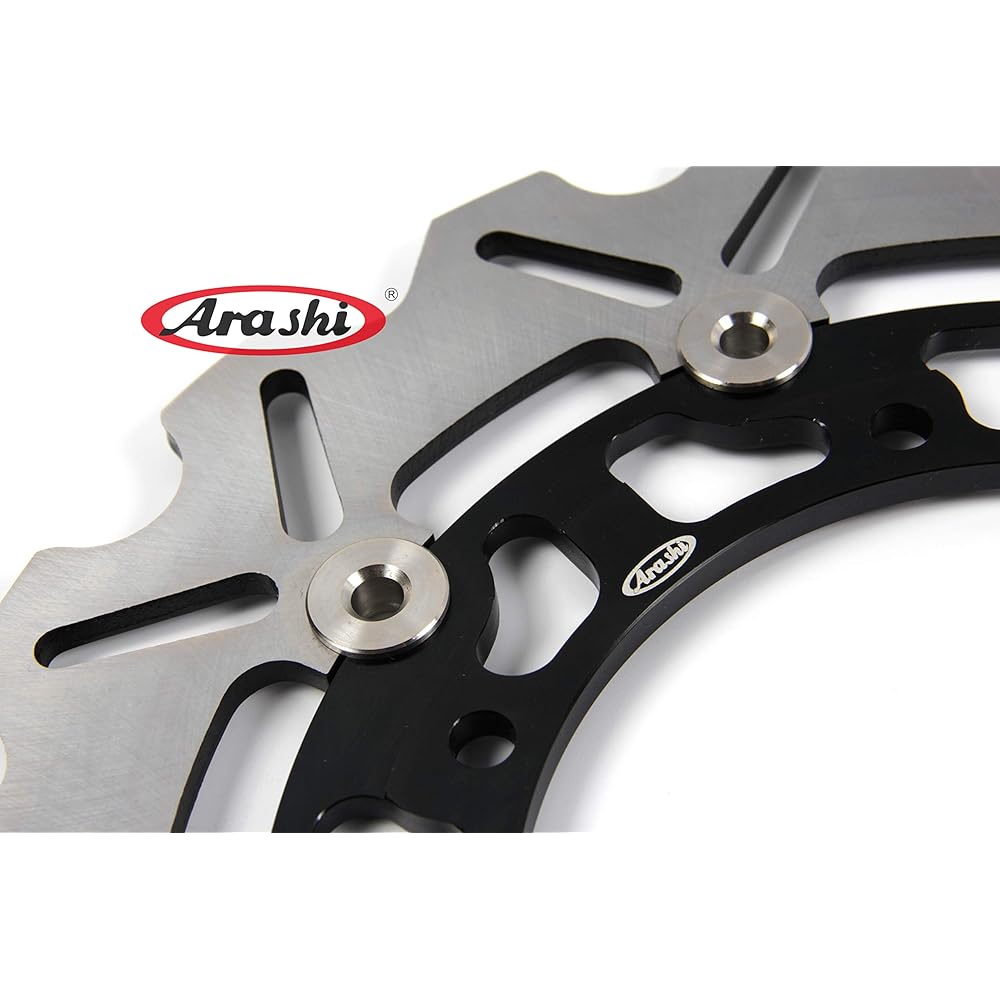 Arashi Front and Rear Brake Disc Rotor for Yamaha YZFR6 YZF-R6 YZF R6 1999-2002 Motorcycle Replacement Accessories Black YZF-R1 YZFR1 2002-2003