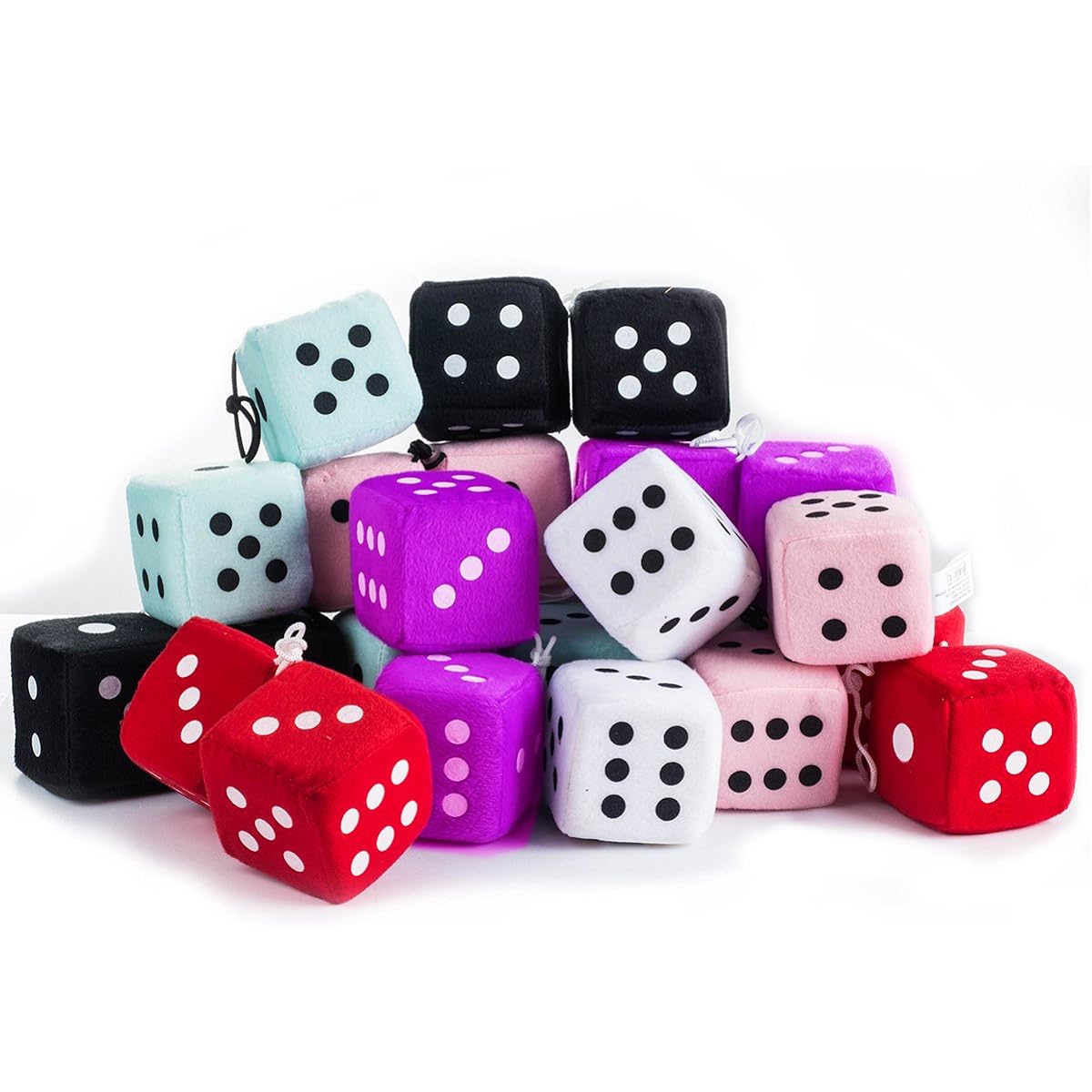 Tigerdoe 50's Party Decorations - Hanging Dice for 50's Party, 12 Plush Accessories