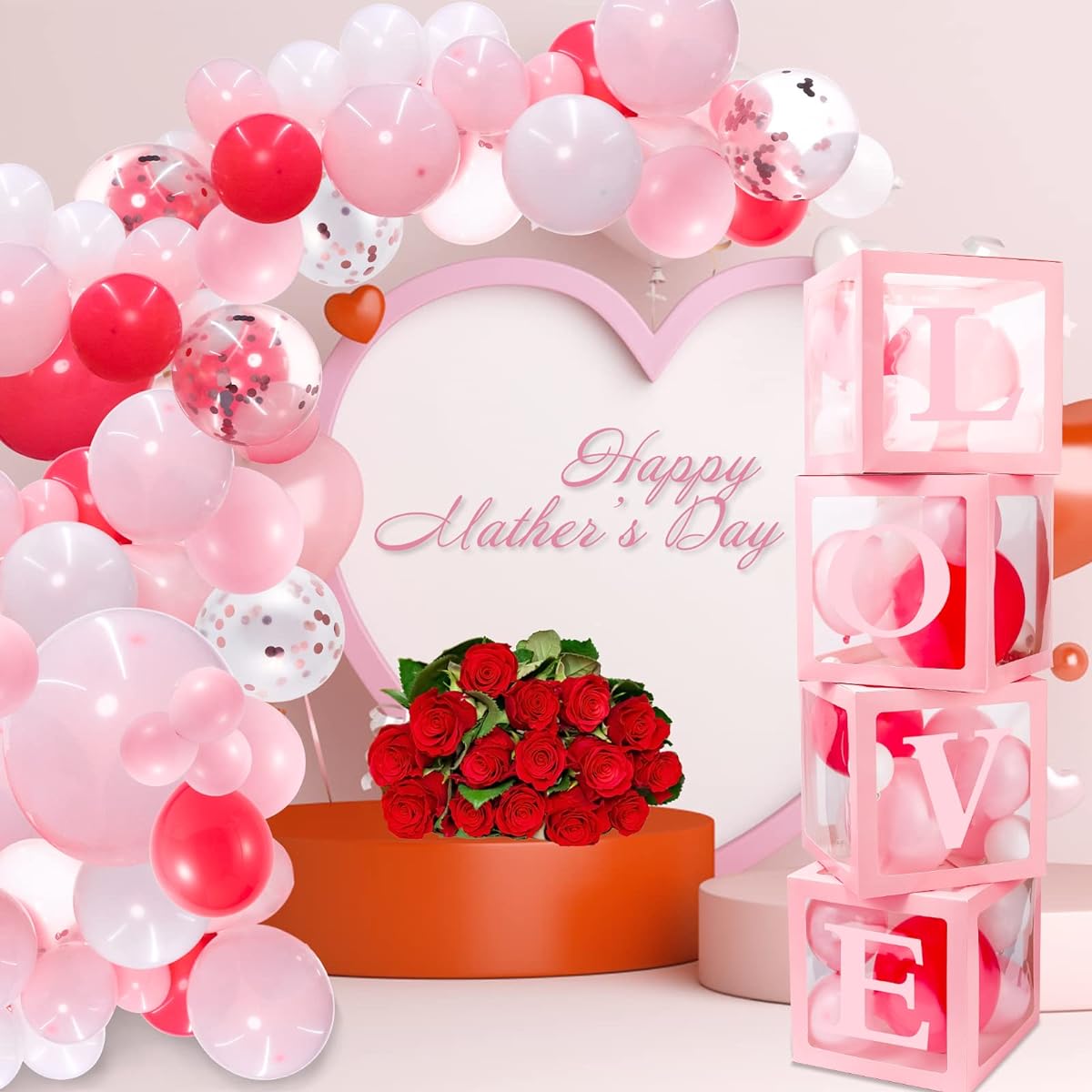 Gender Reveal Balloon Box (Pink)