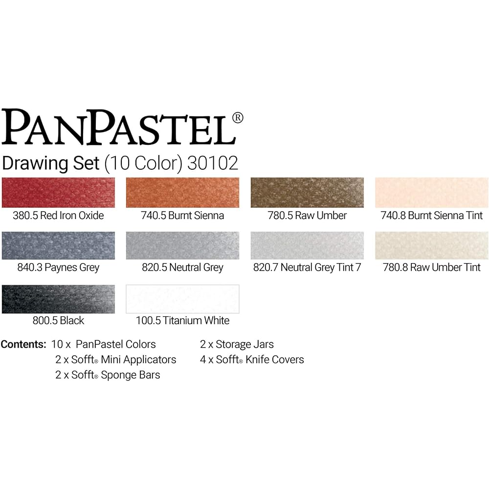 Panpastel 10 color set drawing 30102