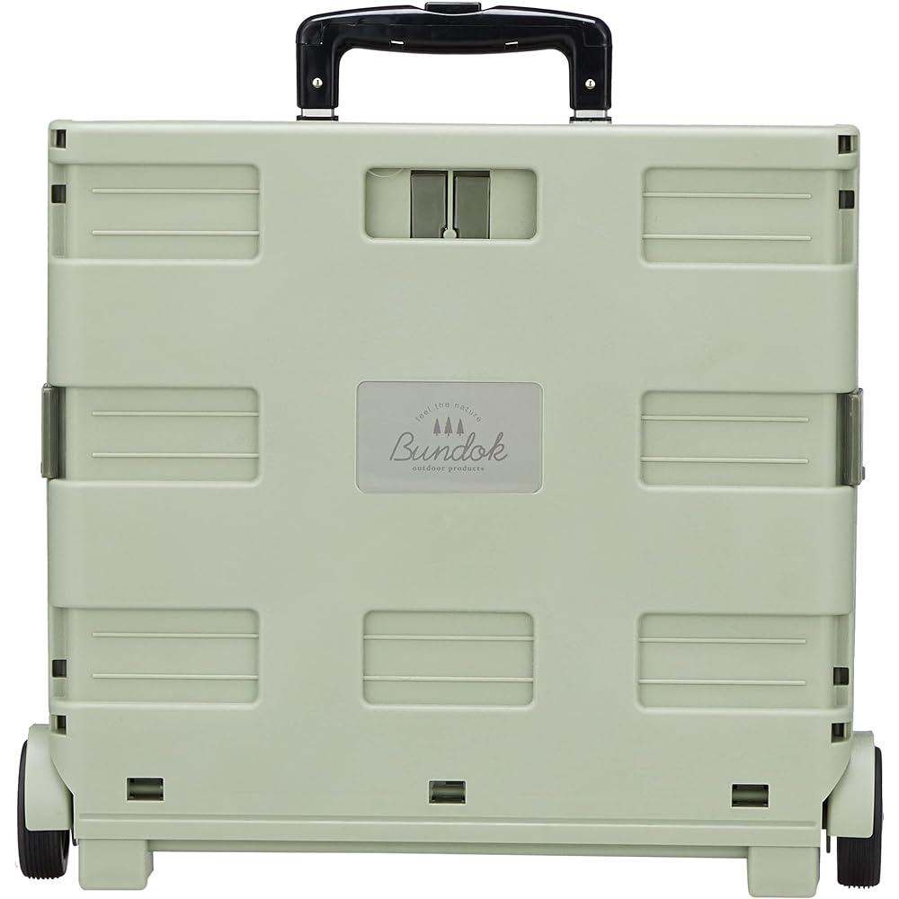 BUNDOK Box Carry Cart BD-318 <Beige/Khaki/Black x Green> Foldable Load Capacity 30kg