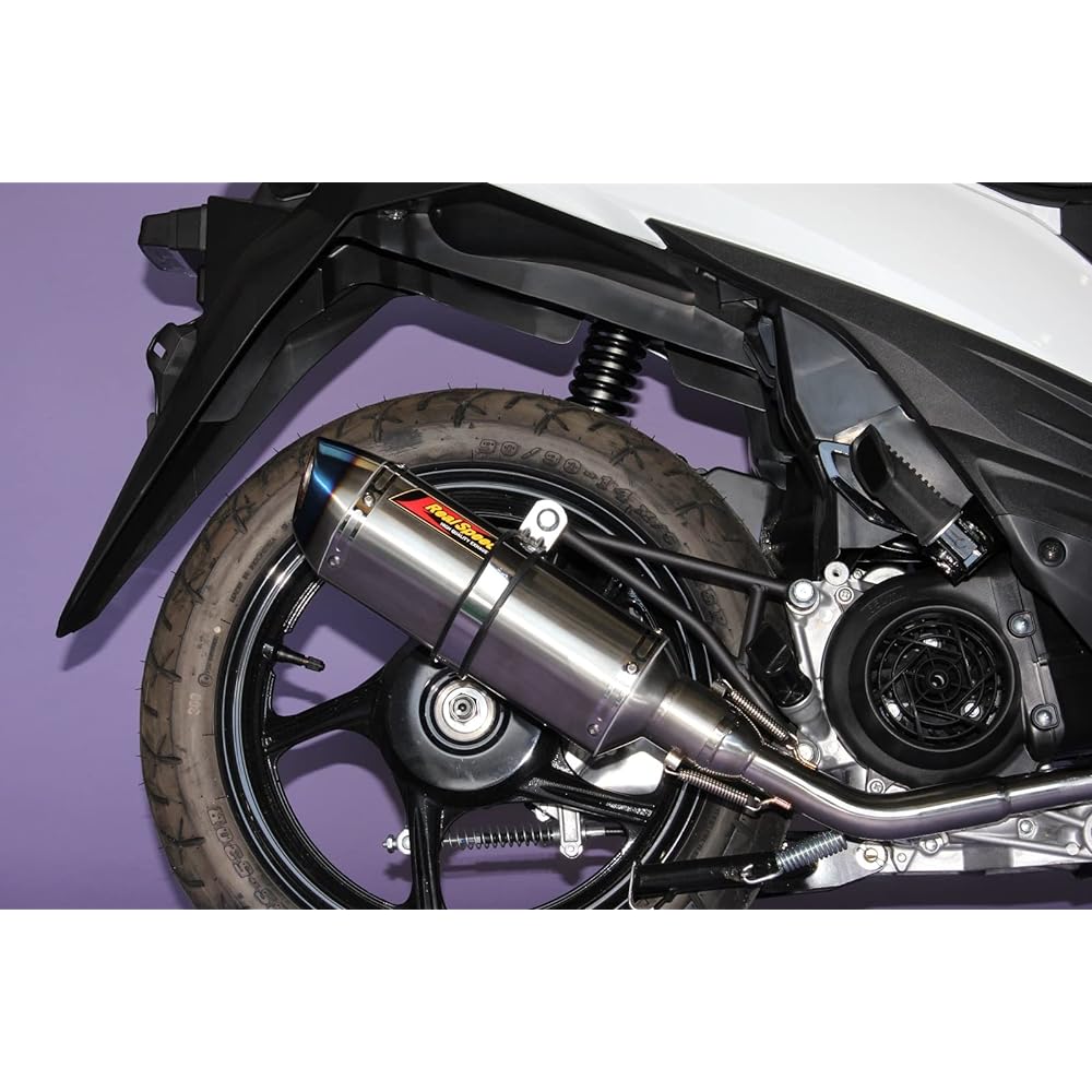Realspeed (Real Speed) Suzuki Address 110 (CE47A) Bike Muffler Calibur Calibur Stainless Steel Blue Color Deformed Muffler RSP-CHB406