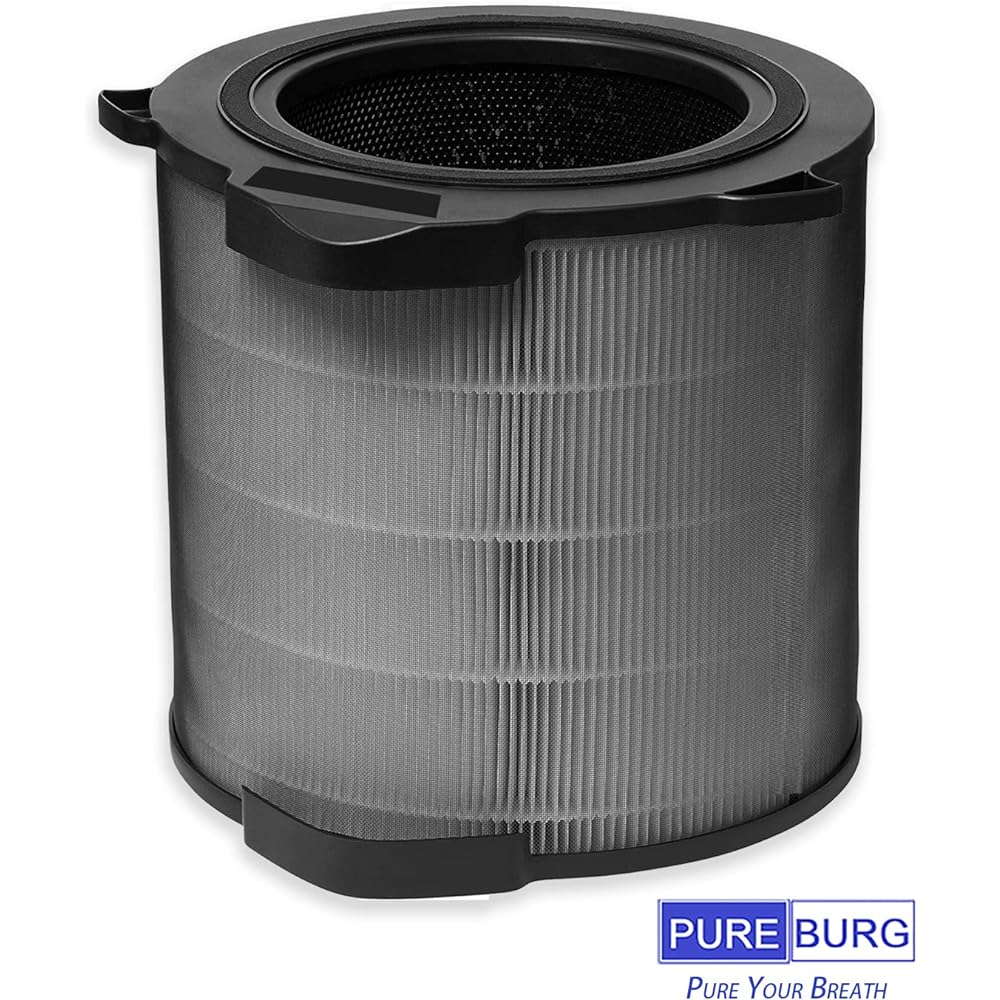 PUREBURG True HEPA Replacement Filter Compatible with Electrolux Pure A9 PA91-406 PA91-406GY PA91-406DG 37 tatami/43 tatami A9.2 EP71-56 EP71-56GYA EP71-56WBA Air Purifier Model Number EFDCLN4PLS, Dust collection deodorizing unit
