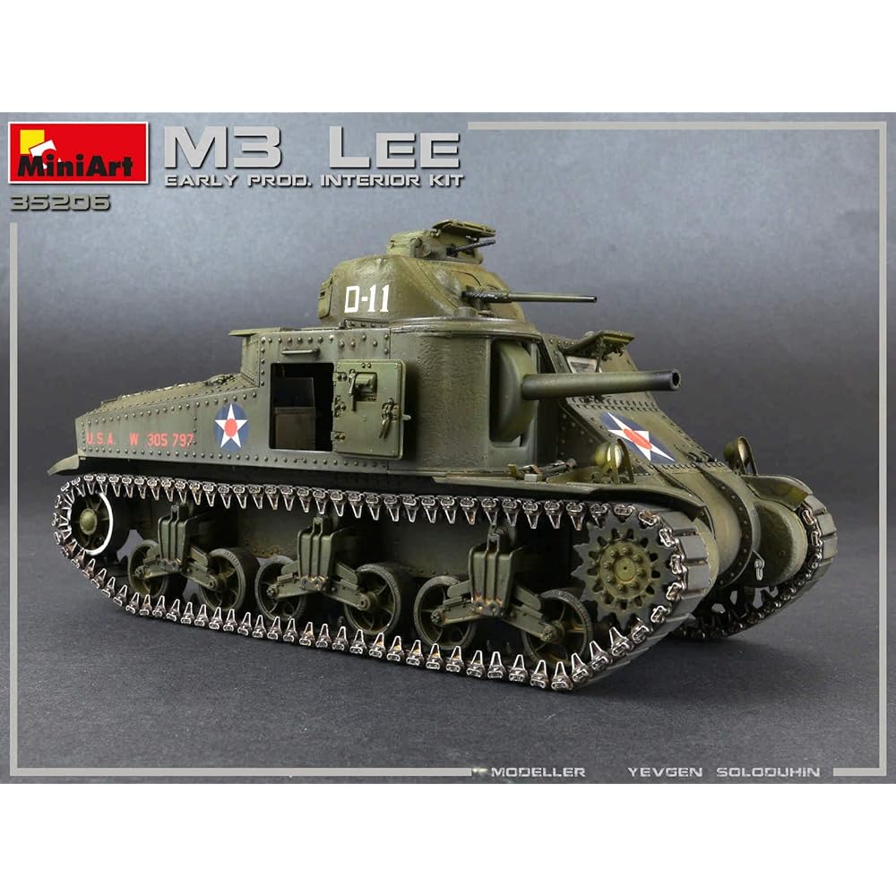 Miniart 1/35 US Army M3 Lee Early Type Full Interior (Internal Reproduction) Plastic Model MA35206
