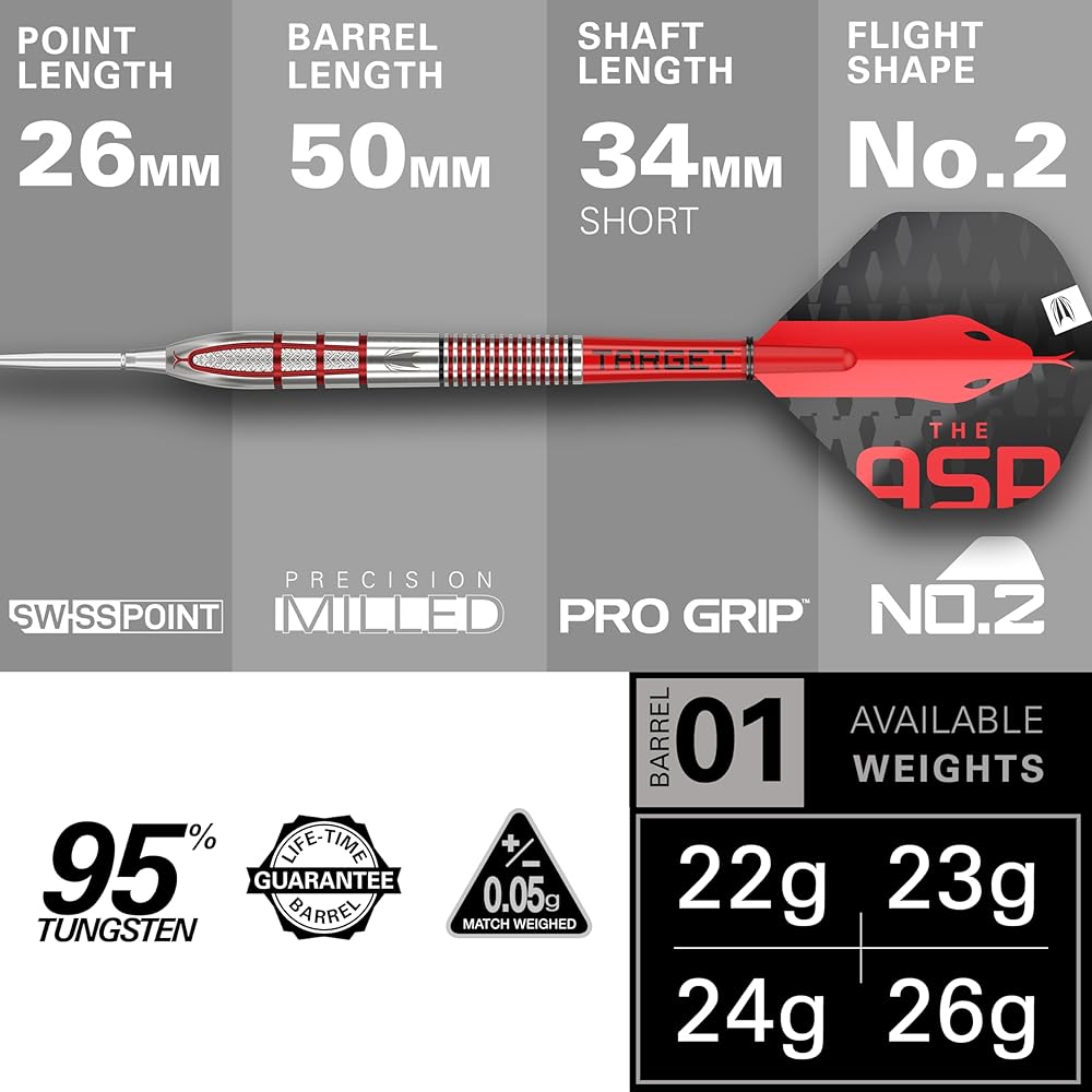 ASPINALL G2 95% STEEL TIP DART (24g)