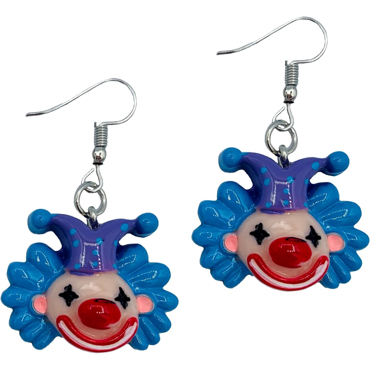 Funny Earrings for Women, Clown Earrings, Circus Earrings, Carnival Earrings, Clown Accessories for Women, Bachelorette Party Jewelry, Weird Earrings, Bride Earrings, Bachelorette