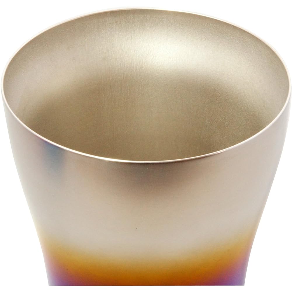 HORIE Pure titanium double tumbler 250cc Fireburn T15FB250 from Tsubame, Niigata Prefecture