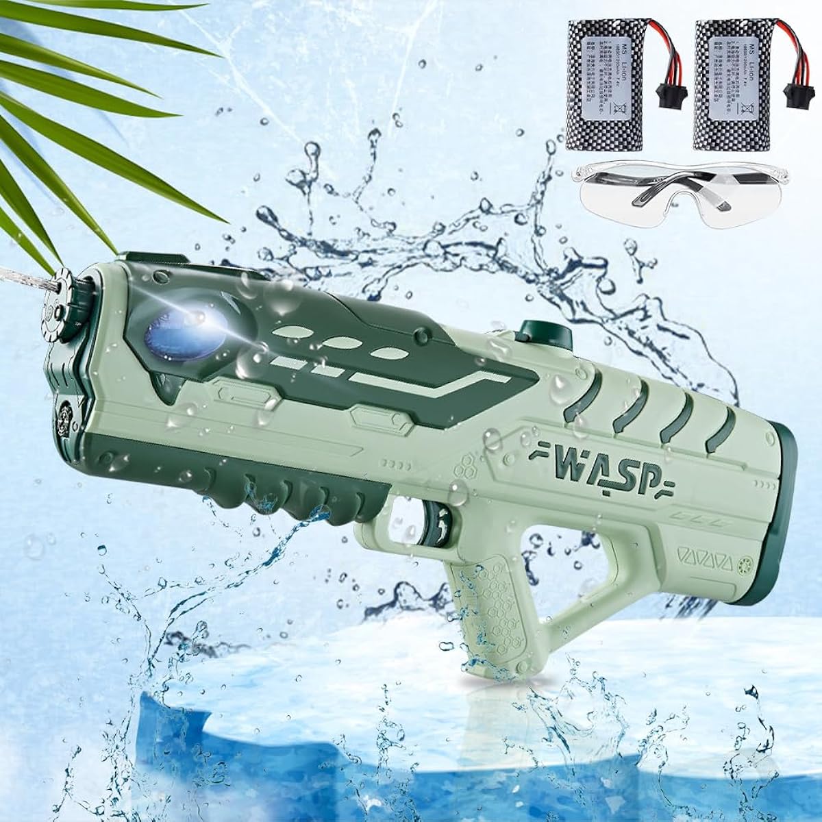 er Powerful Distance, 600ml Large Capacity, Rechargeable Battery, Protective Goggles Included, Water Play, Toy, Electric Water Gun, Water Gun Battle, Kids, Adults, Water Shot, Beach, River Play, Pool, Bath, Camping, Festival, Water Gun, Gift, Boys, Girls