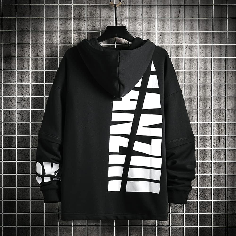 [RedS] Hoodie Men's Large Size Sweatshirt Pullover Loose Casual Winter Clothes