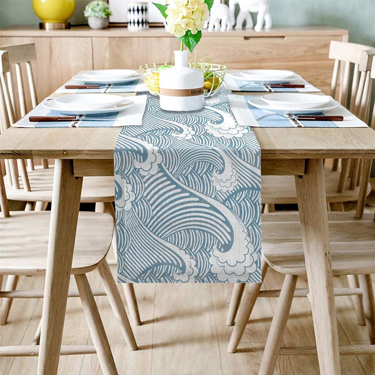 ARTSHOWING St. Patrick's Day Table Runner Party Supplies Fabric Decoration Wedding Birthday Baby Shower 13x70inch Dreamy Lucky Shamrock Leaves 13x70inch ARTSHOWCXC20181011-SLXM00583ZQDAASG