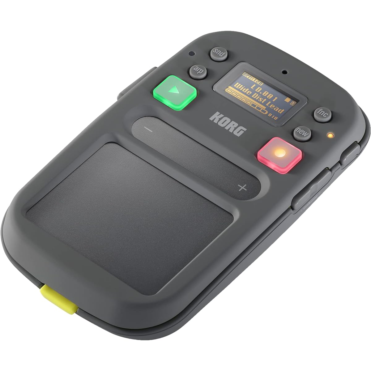 KORG Palm-sized Synthesizer kaossilator 2S Loop Recorder Overlap Recording Play with touchpad Includes Ableton Live Lite Headphones can be connected Battery powered Built-in speaker/microphone