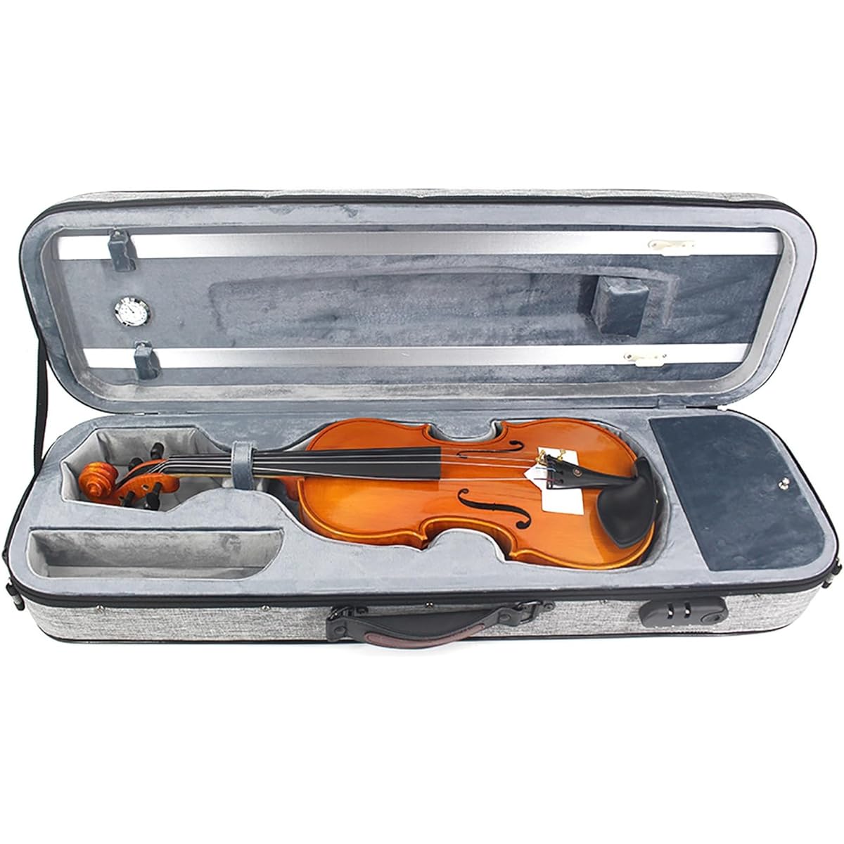 Lightweight Violin Case Lightweight and Portable Handheld Velour Lined 4/4 Violin Case Violin Storage Case