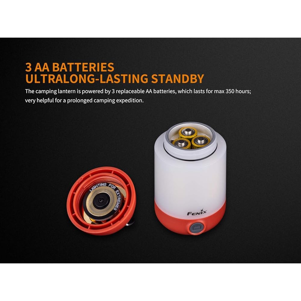 FENIX Camping Lantern Red Maximum Brightness 300 Lumens CL23