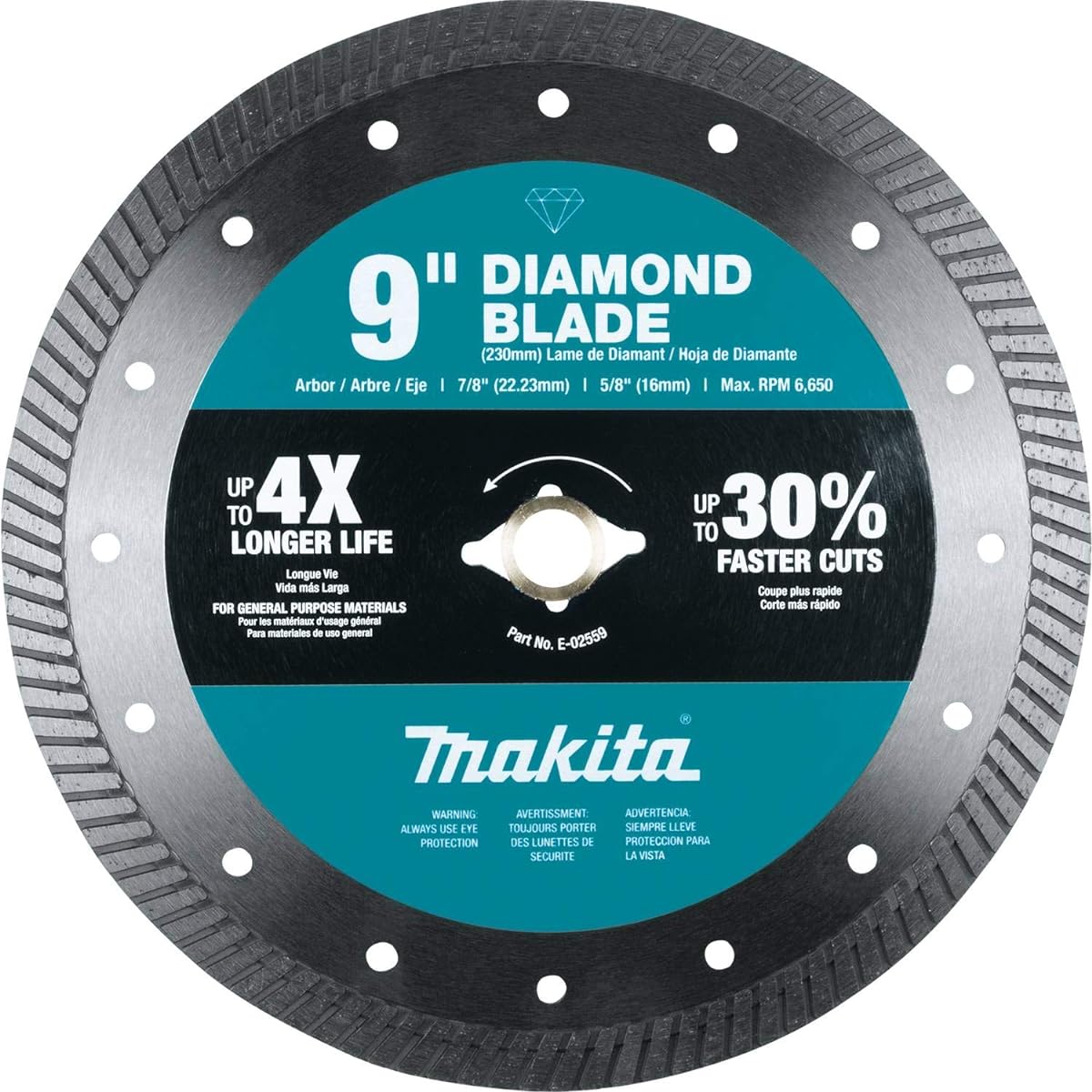 E-02559 9" Turbo General Purpose Diamond Blade