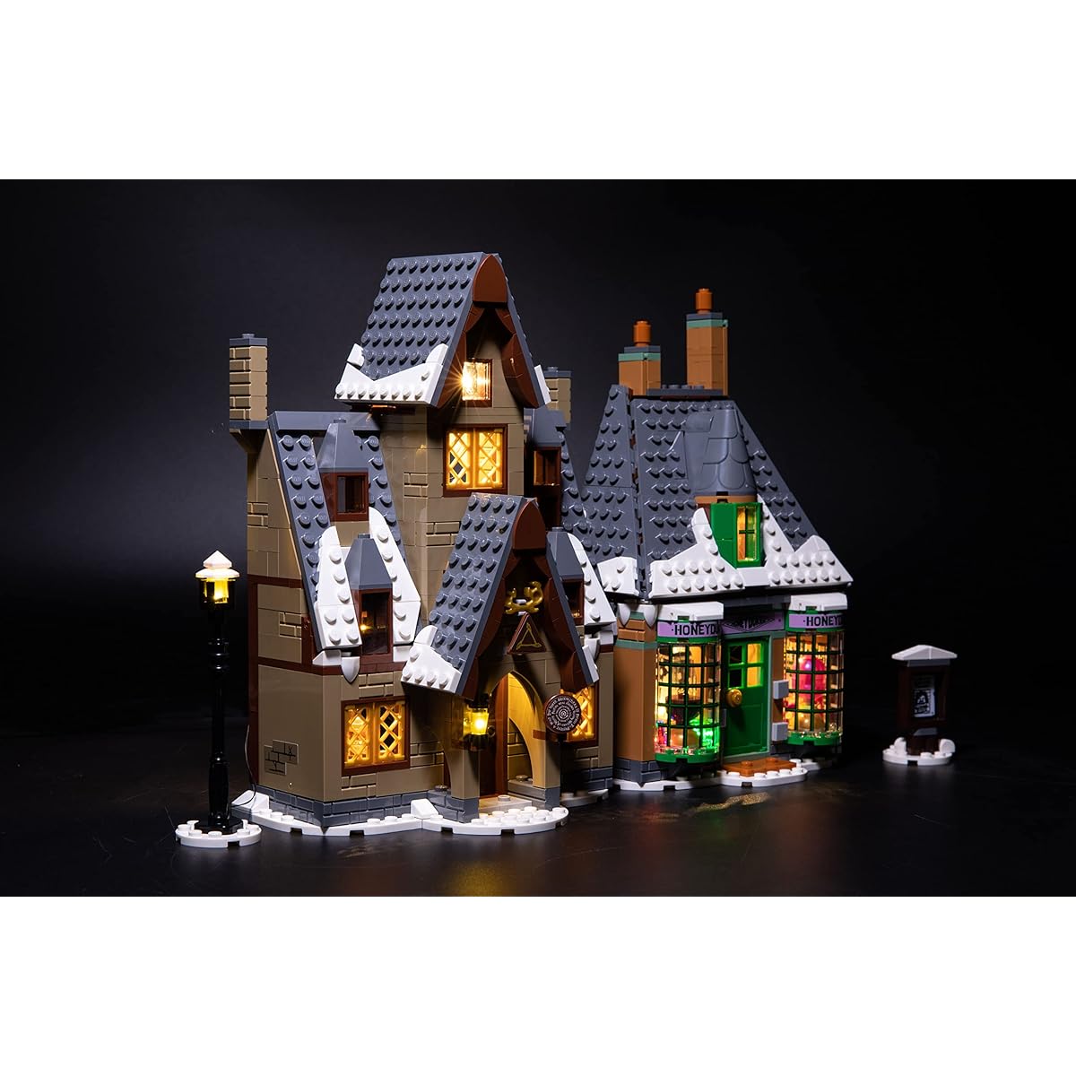 Brick Loot Deluxe LED Illumination Light Kit for Hary Potter Hogsmeade Village Visiting Set # 76388 - (Note: Model Not Included)