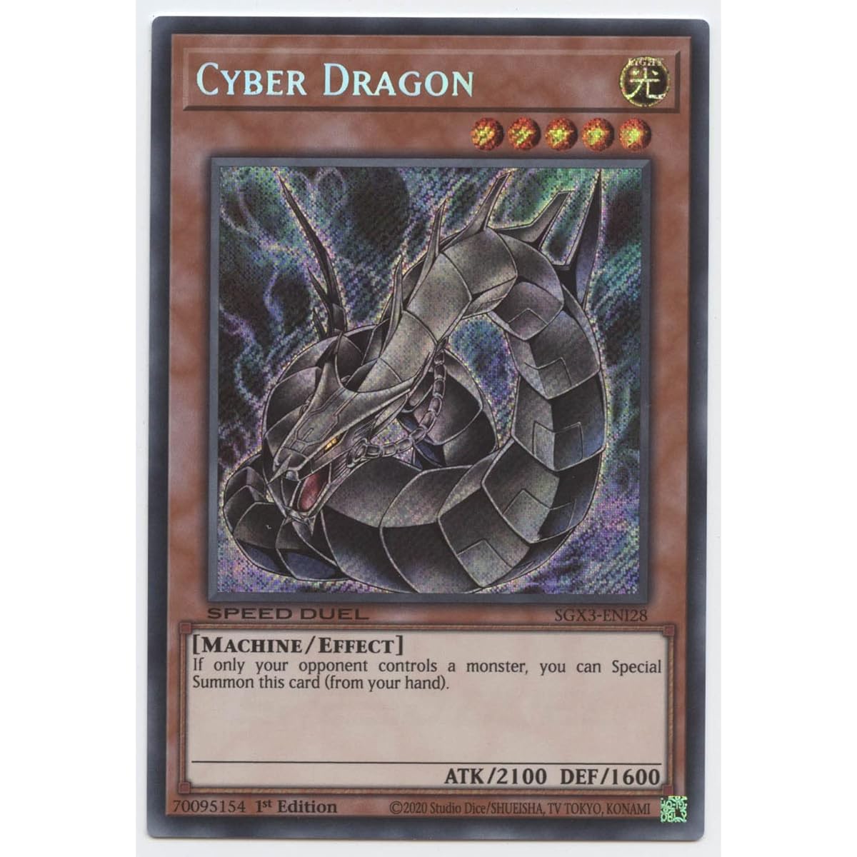 Cyber Dragon SGX3-ENI28 Secret Rare 1st Edition