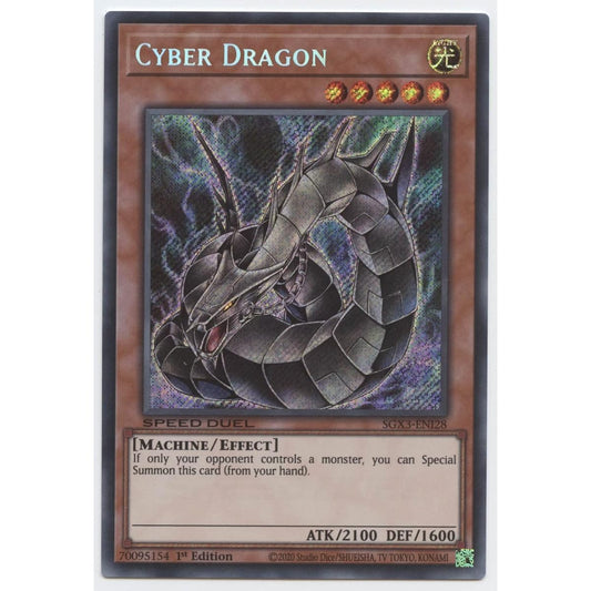 Cyber Dragon SGX3-ENI28 Secret Rare 1st Edition