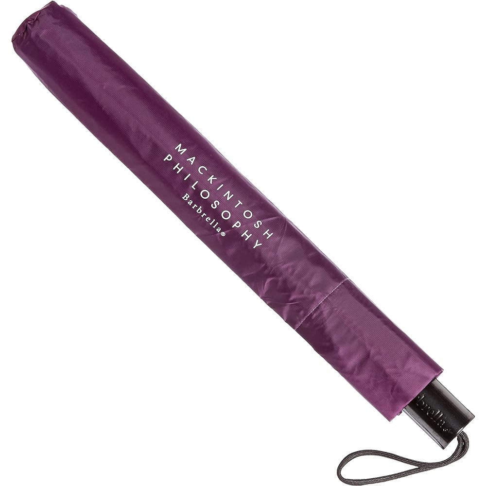 [Macintosh Philosophy] Plain Barbrella Umbrella Easy Folding Folding Umbrella Lightweight Gift Men Women 10683-01