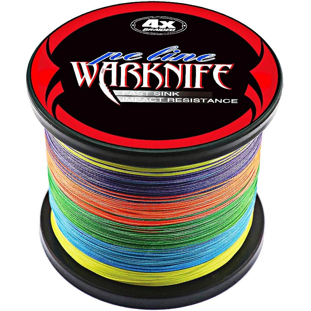 Warknife PE line 4 fishing line fishing line (0.4 0.6 0.8 1 1.2 1.5 2 2.5 3 3.5 4 5 6 7 8 9 10) (1000m 500m 300m 200m 150m ) X4 Super strong High sensitivity Abrasion resistance Low elongation High distance Fishing line PE