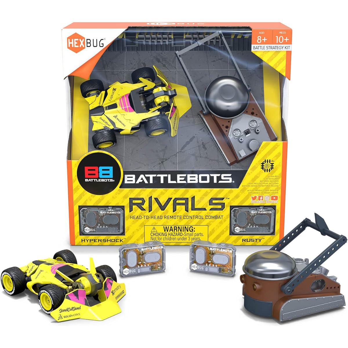 HEXBUG BattleBots Rivals Rusty and Hypershock