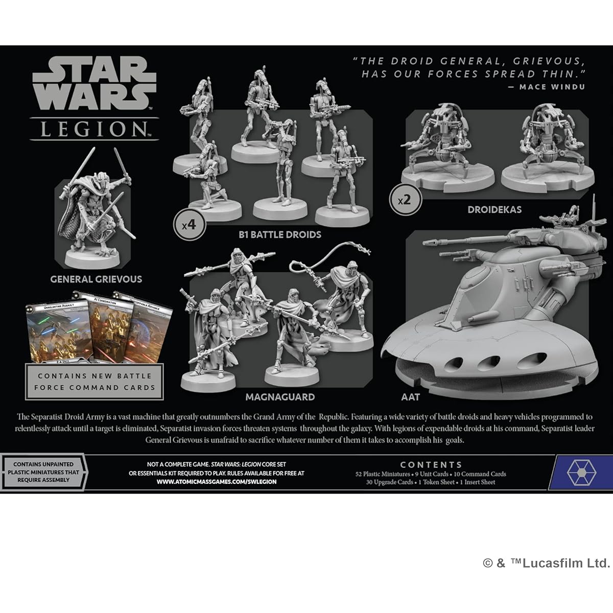 Star Wars Legion Separatist Invasion Force Starter Set