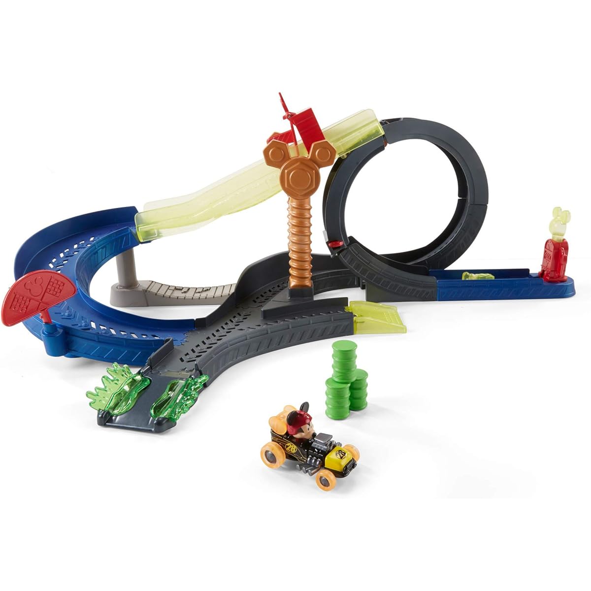 Fisher-Price Disney Mickey and the Roadster Racers Supercharged Mickey Drop & Loop Playset