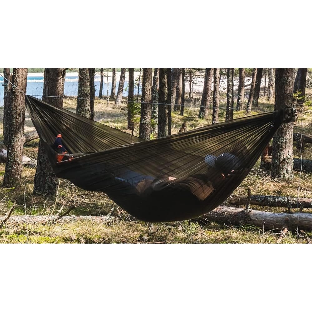 Lesovik Hammock SUL Black Ultra Light Model Full Size (SUL (No Mosquito Net)) (Green) [Parallel Import]