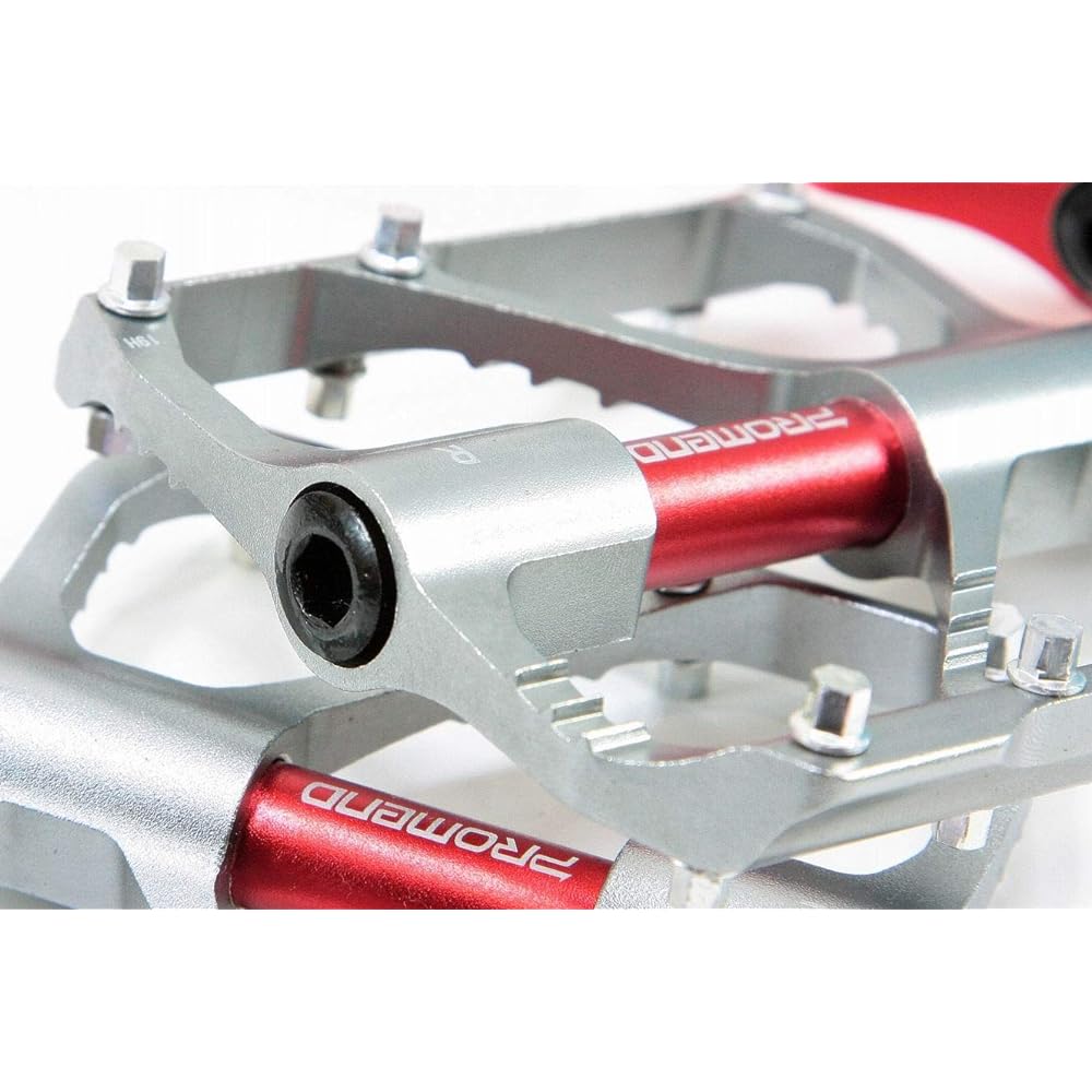 Lightweight 240g Chromoly shaft Cr-Mo 3 sealed bearings Compact design Flat pedal PD-R87 Gray PROMEND