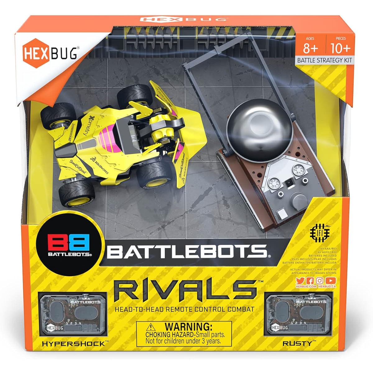 HEXBUG BattleBots Rivals Rusty and Hypershock