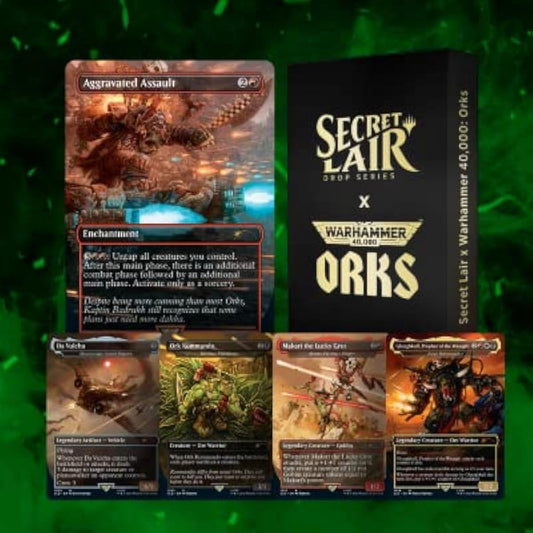 Magic: The Gathering Secret Rare Warhammer 40,000 Orks (Foil Edition)