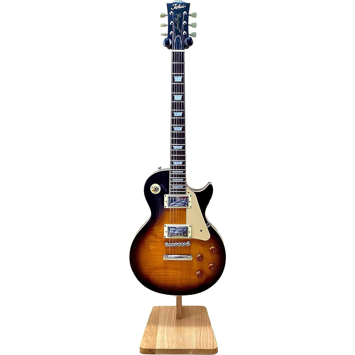 wooden guitar stand
