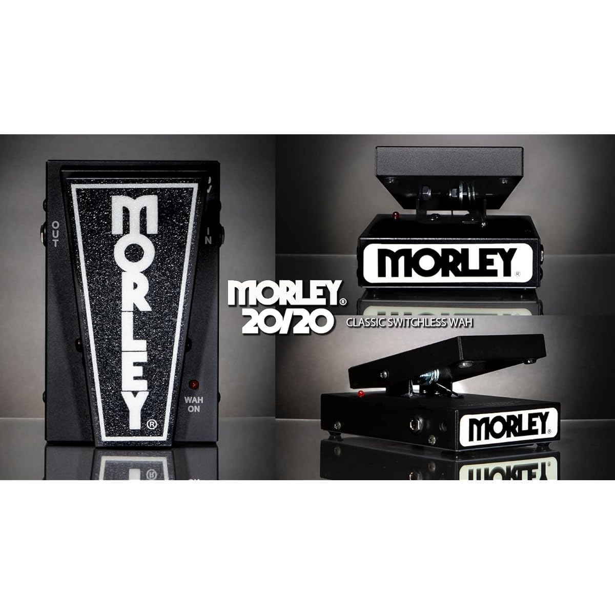 Morley 20/20 Classic Switchless Wah MTCSW Effector Wah Pedal Switchless Mini Type [Domestic Genuine Product] Black