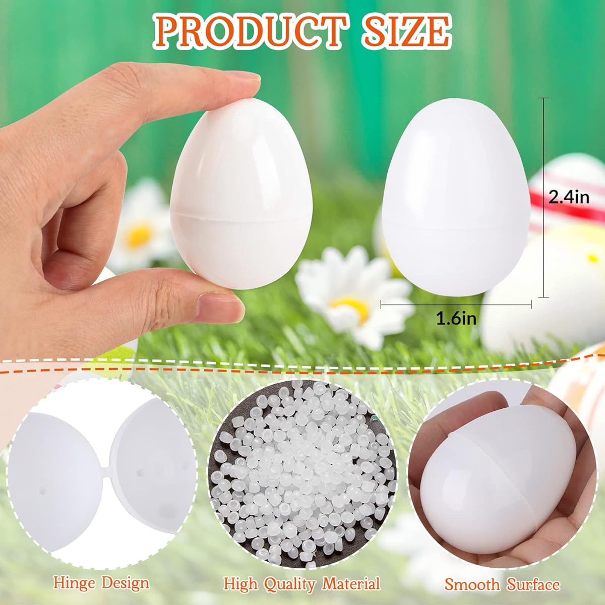 AOBOPLE Plastic Easter Eggs 100pcs