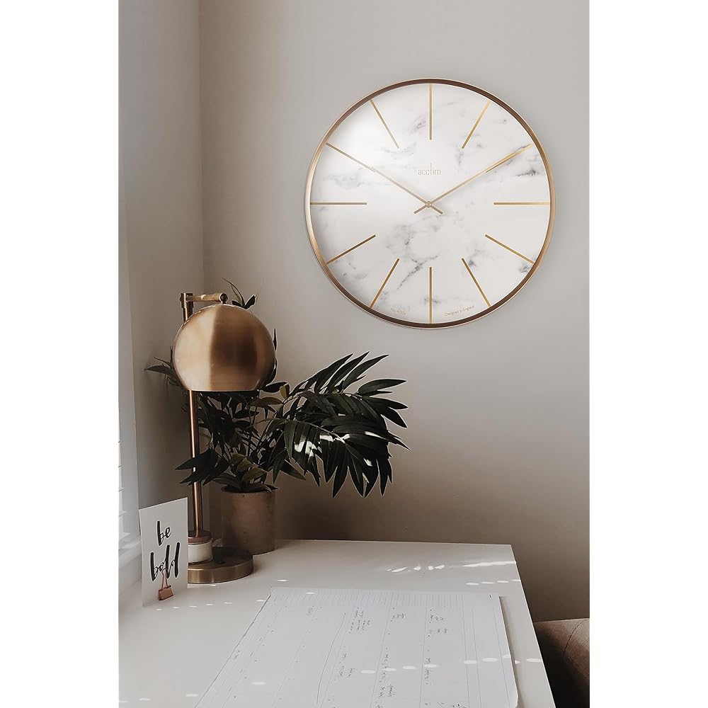 Acctim acctim CLOCKS LUXE wall clock AC29432 London Marble/Brass