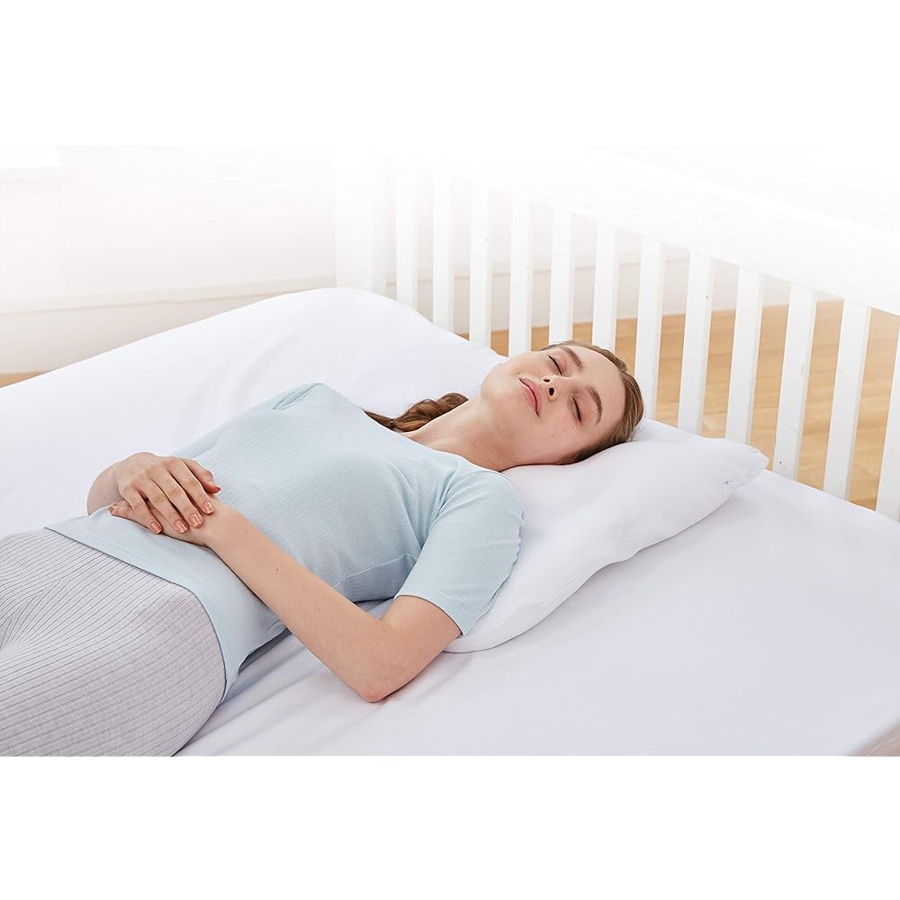 MOGU Pillow, Shoulder Pillow, Bead Pillow, Sleeping Pillow, Suitable for Back and Side Positions, Made in Japan, Comes with a Pillow Cover to Lighten Your Shoulders (W60 x D60 x H3, 10cm), Gray
