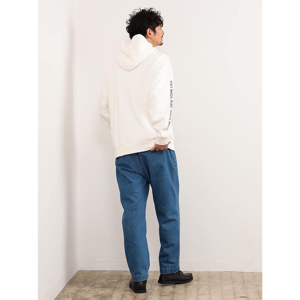 [Beaming Life Store by Beams] Sweatshirt Manhattan Portage Sleeve Logo Print Pullover Hoodie Men's