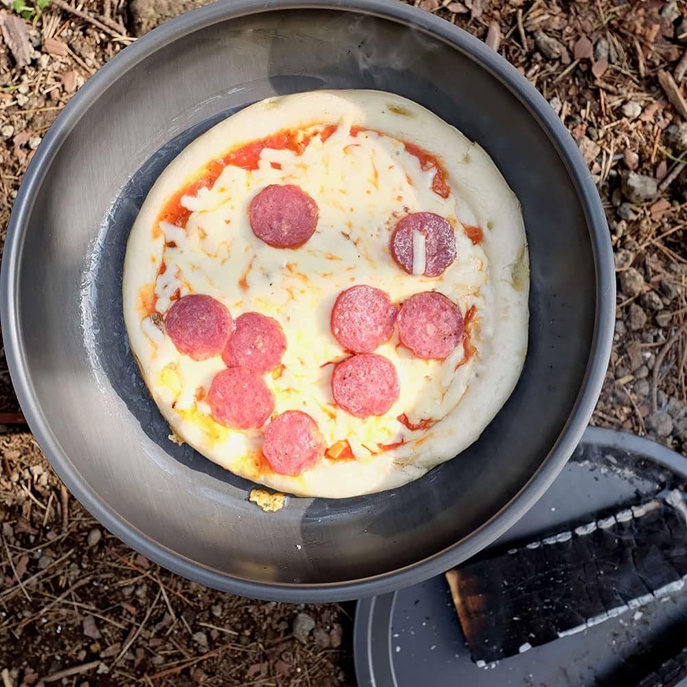 FIREBOX Ultra Cook Kit Set Contents (Frying Pan, Cowboy Plate, Camping Plate, Lifter, Cutting Board, Case) Made by H.A.A. Aluminum Cooker of All Sizes [Genuine Japanese Product] Outdoor Camping BBQ Bushcraft Barbecue