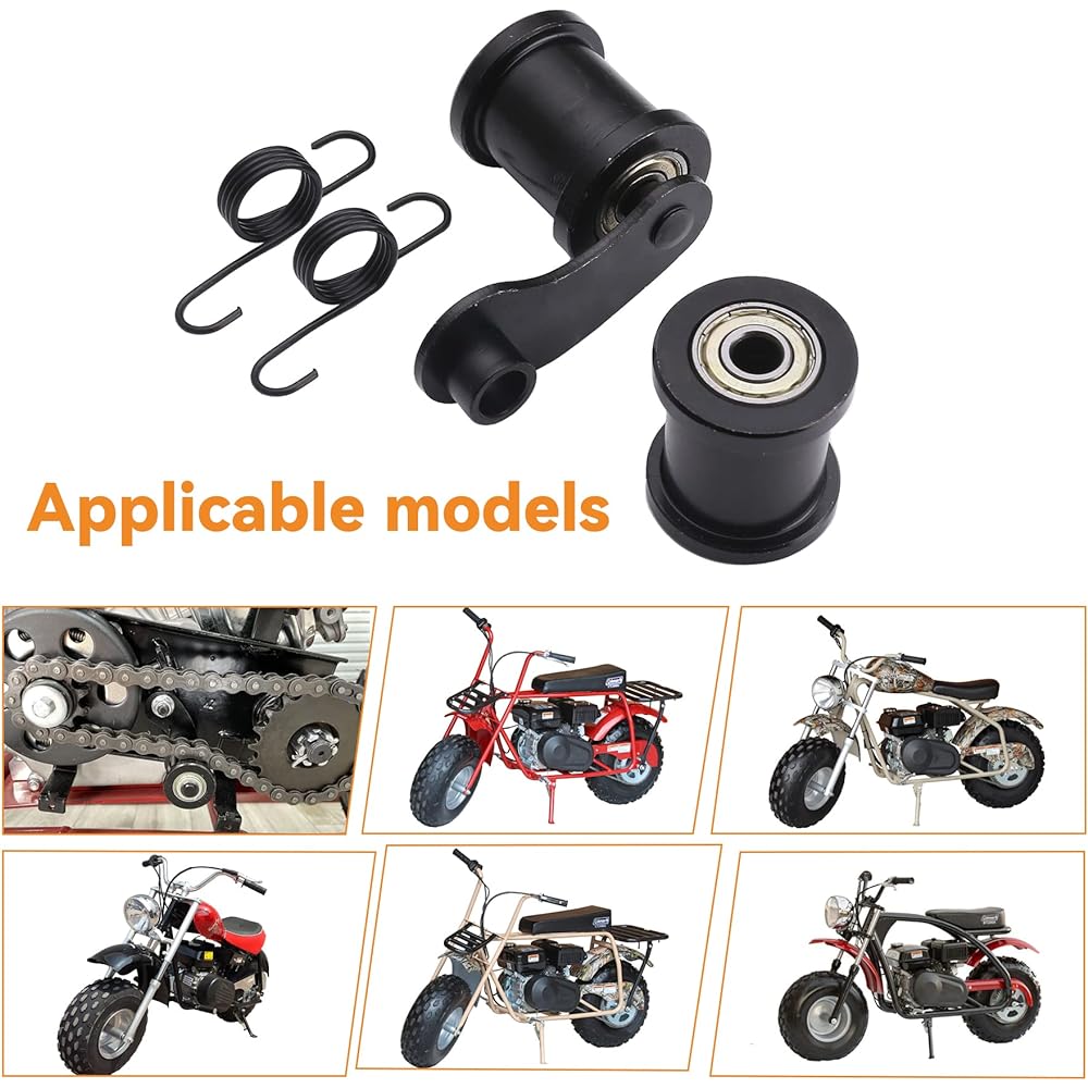 Stylemafia Chain Tensioner with 1-3/4" Roller Jack Shaft Coleman CT100U CT200U Trail CT200U-EX 196cc 6.5HP Massimo MB165 MB200 Hensim Baja Heat Warrior Powersports Mini Bike