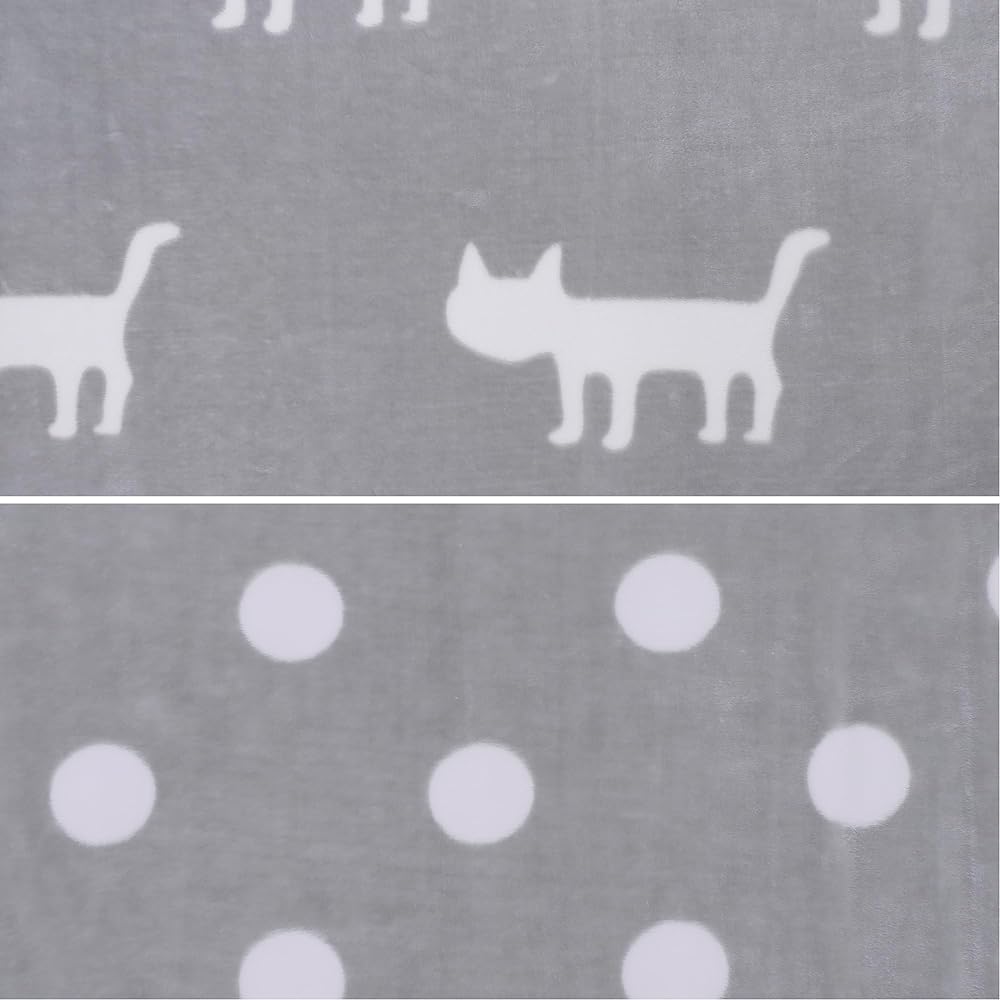 nishikawa [Nishikawa] Atsuko Matano Reversible Bucket Single Washable MT3655 Silhouette Cat Gray FQ03905023