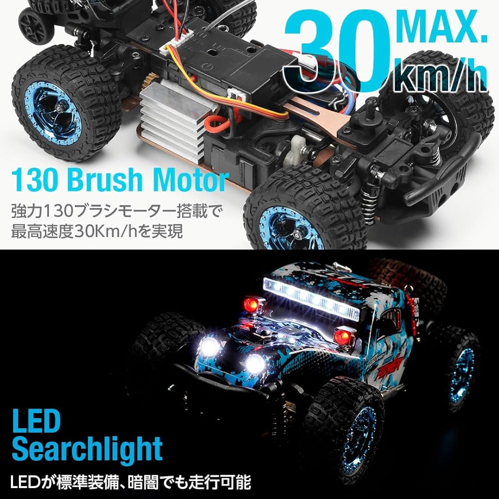 Hitec WL 1/28 4WD Mini Buggy SPEEDY Genuine Japanese Product Radio Controlled RC Car Electric Painted Complete Product RTR Mini Buggy Speedy Maximum Speed 30km/h LED Light Standard Equipped 284161
