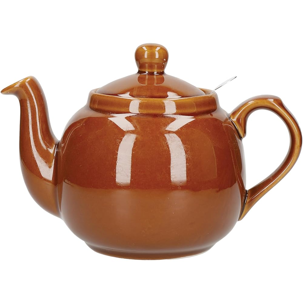 London Pottery Farmhouse Teapot Rockingham Brown 4cup