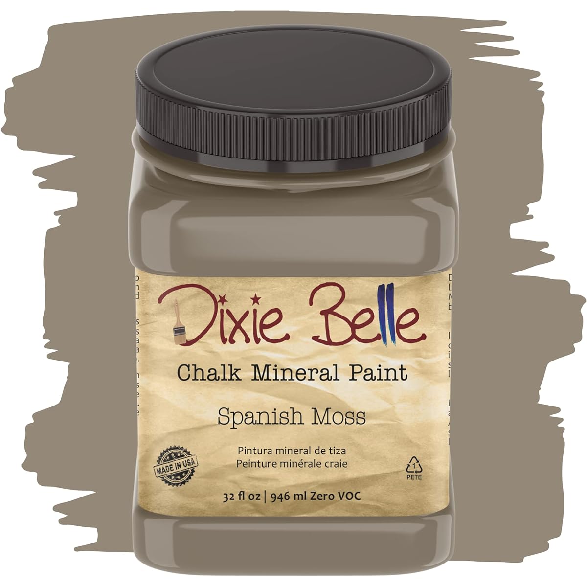 Dixie Belle Paint Company Chalk Finish Furniture Paint (Spanish Moss) 32oz DBSM