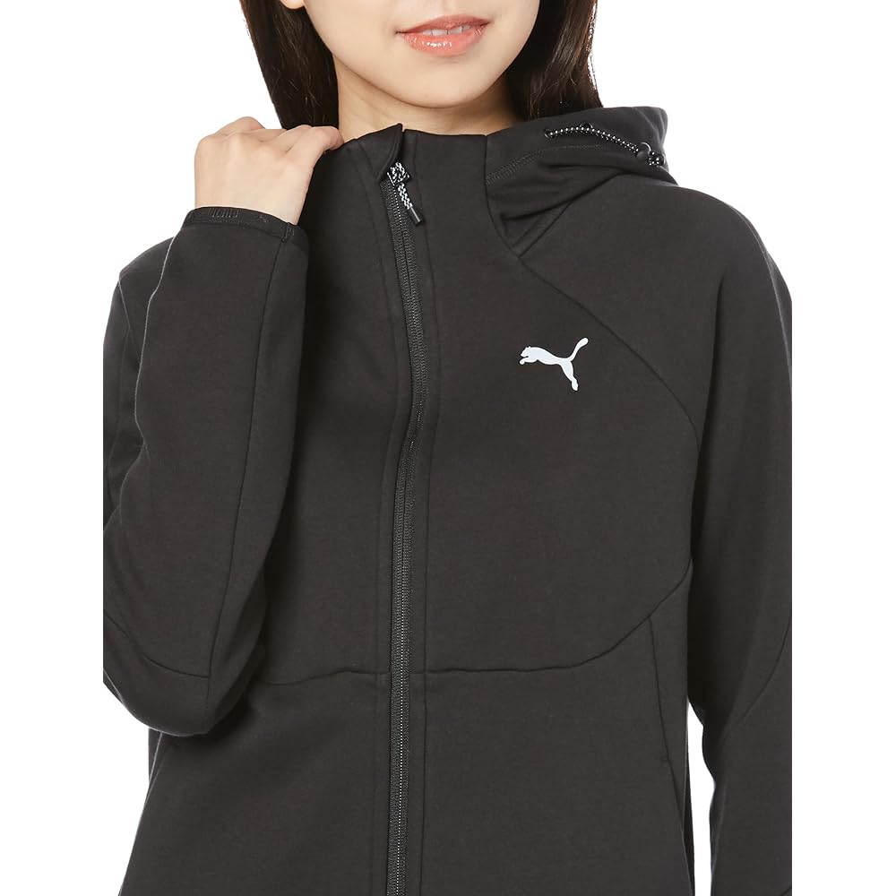 [PUMA] 678462 Women's Fleece-lined Hoodie Parka Blouson EVOSTRIPE Warm Hooded Jacket