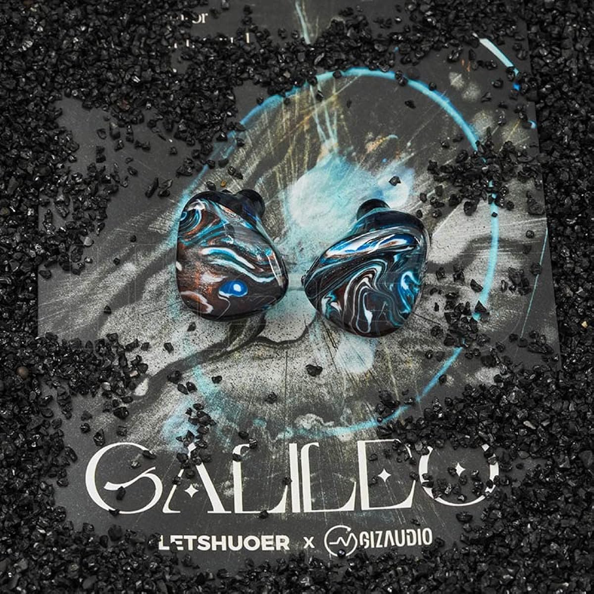 HiFiGo LETSHUOER x GIZAUDIO Galileo Dual Driver Hybrid In-Ear Monitor 10mm Dynamic Driver + Balanced Armature Unit IEM In-Ear Earphone (4.4mm Plug)