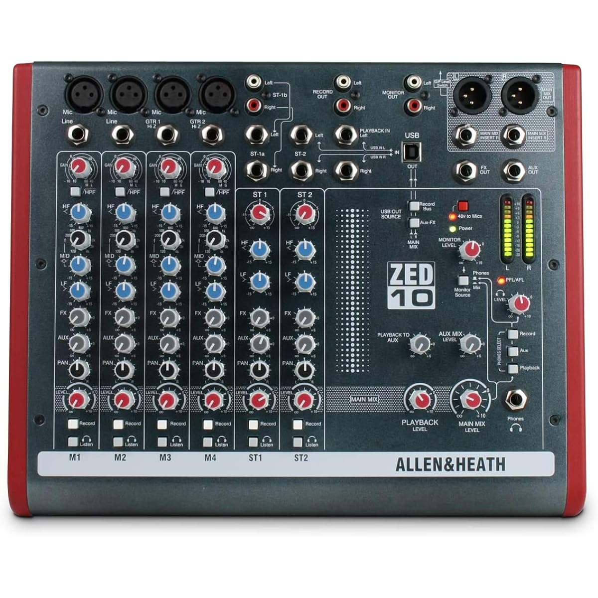 ALLEN&HEATH Compact mixer with USB ZED-10